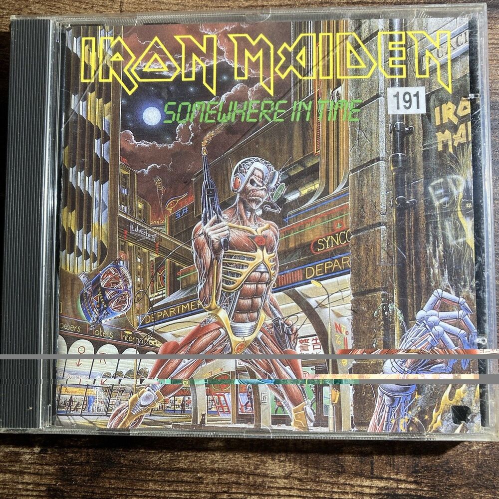 Iron Maiden Somewhere in Time CD 1994 EMI Heavy Metal 1986 Classic Rock Album